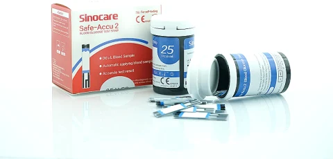 Bandelettes de test glycémique Bandelettes Safe Accu2