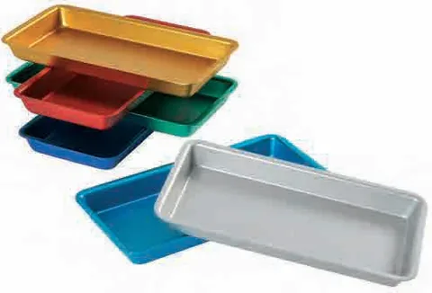 Contenant Plateaux couleurs aluminium